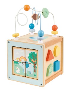 Lelin® Houten Activiteitenkubus